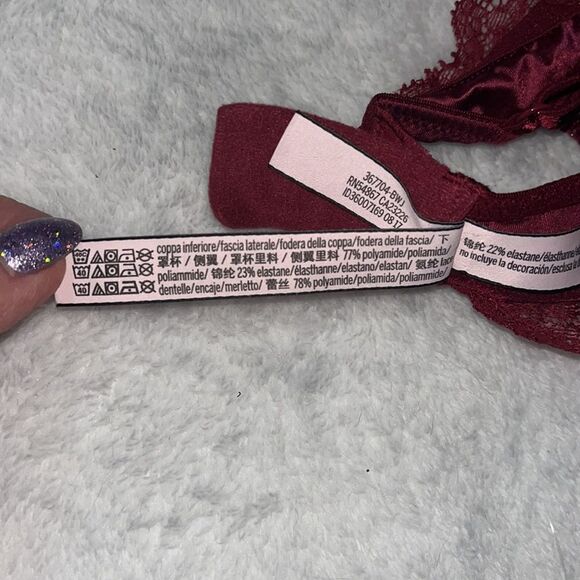 Victoria’s Secret bralette. Deep red. Size medium. - Picture 11 of 11